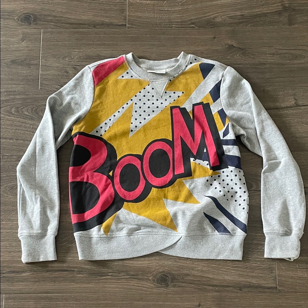 3.1 Phillip Lim for Target Gray Graphic ‘Boom’ Sweatshirt, Size Small